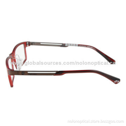 Ultem Optical Eyeglasses Full Rim Metal Temple